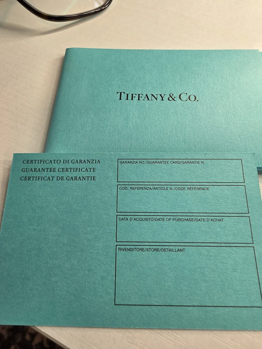 Tiffany & Co. Brown Cat-Eye Women's Glasses with Tiffany Blue Case - Picture 2 of 6